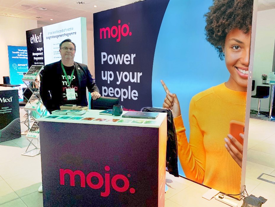 Mike at MAD World Summit by mojo stand